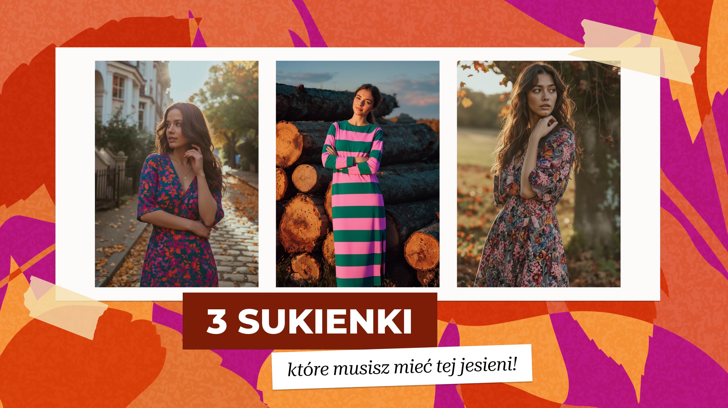 3 kolorowe sukienki Naoko, które zdominują tę jesień