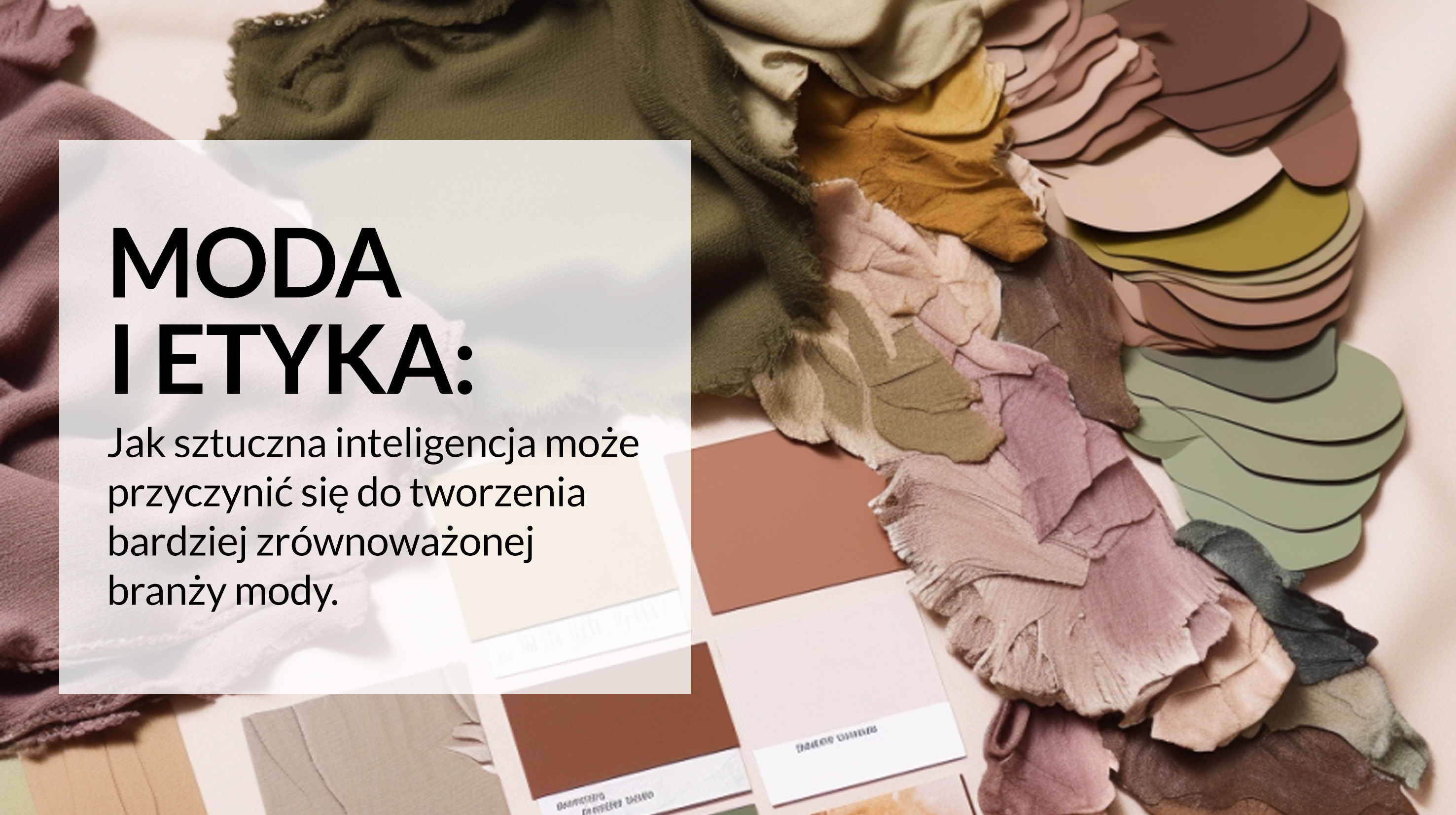 Moda i etyka: jak sztuczna inteligencja może przyczynić się do tworzenia bardziej zrównoważonej branży mody.