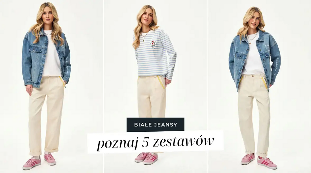 Białe jeansy - 5 zestawów, dzięki którym unikniesz modowego faux pas