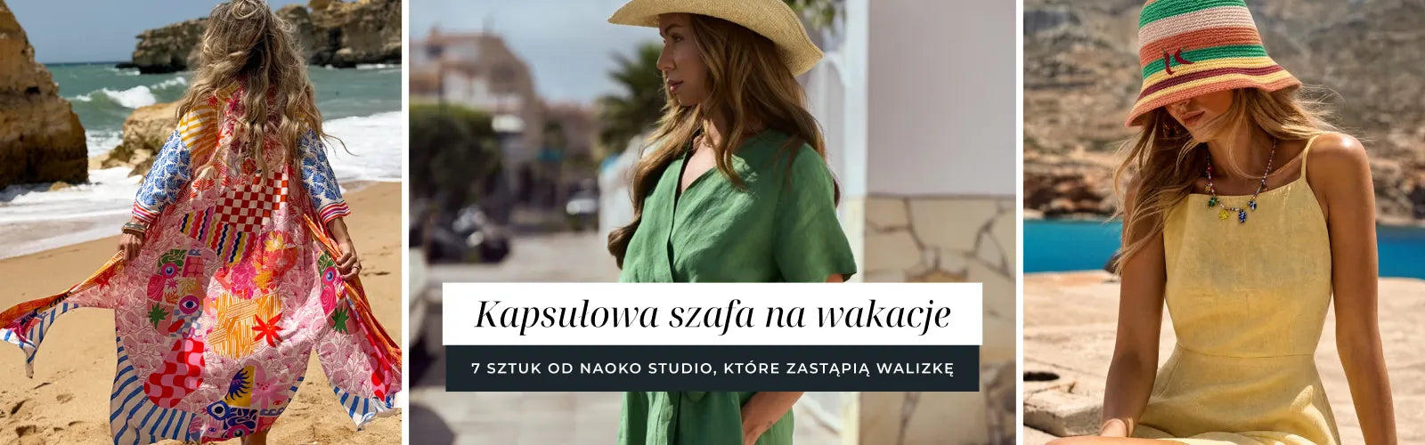 Kapsułowa szafa na wakacje - 7 sztuk od Naoko Studio, które zastąpią walizkę