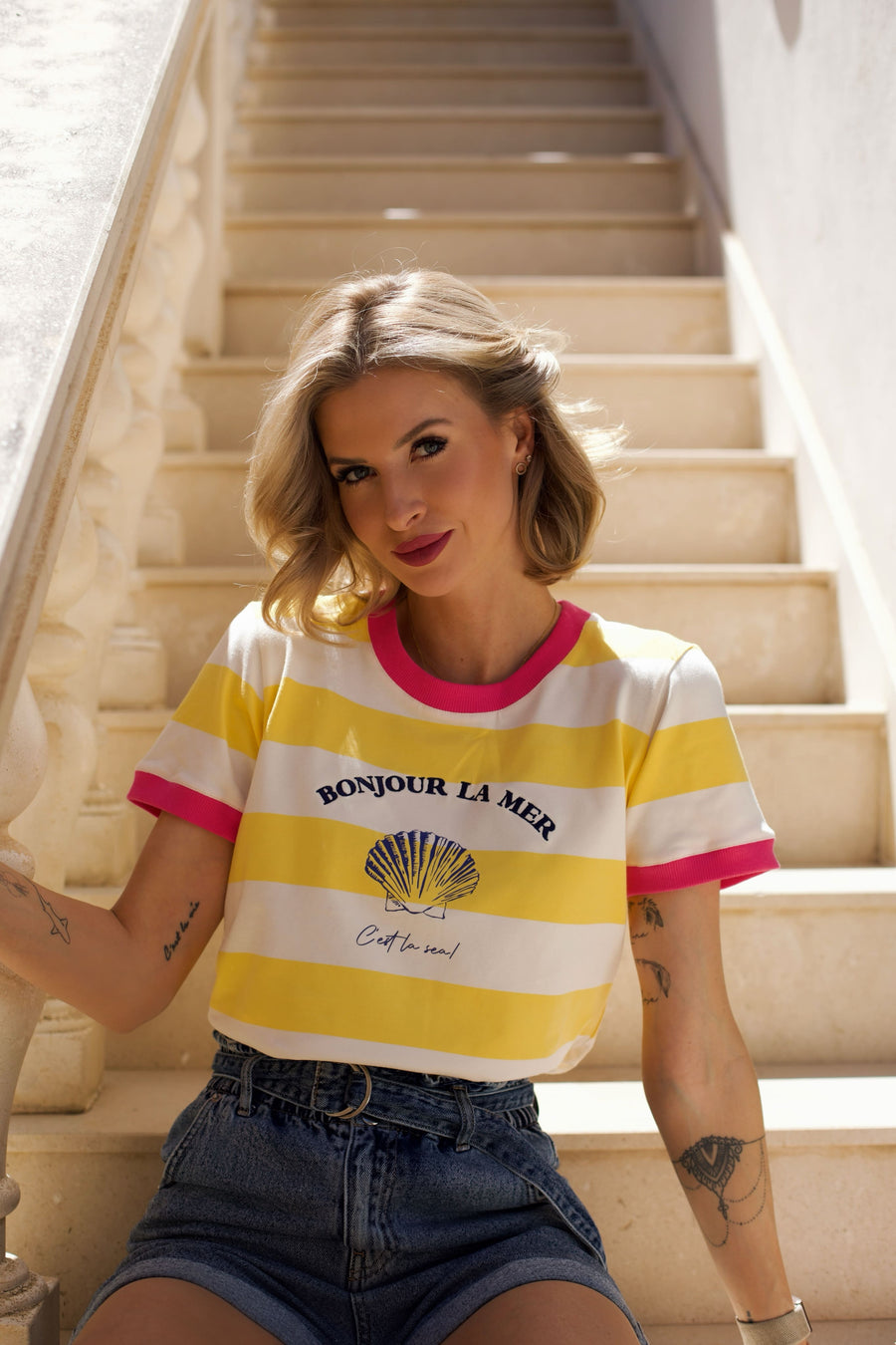 T-shirt Bonjour La Mer