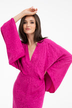 Sukienka maxi Blooming Fuchsia
