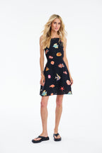 Sukienka lniana mini Dark Waters