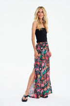 Szerokie spodnie lniane Deep Tropics