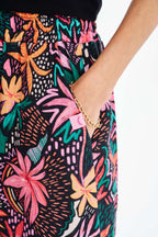Szerokie spodnie lniane Deep Tropics
