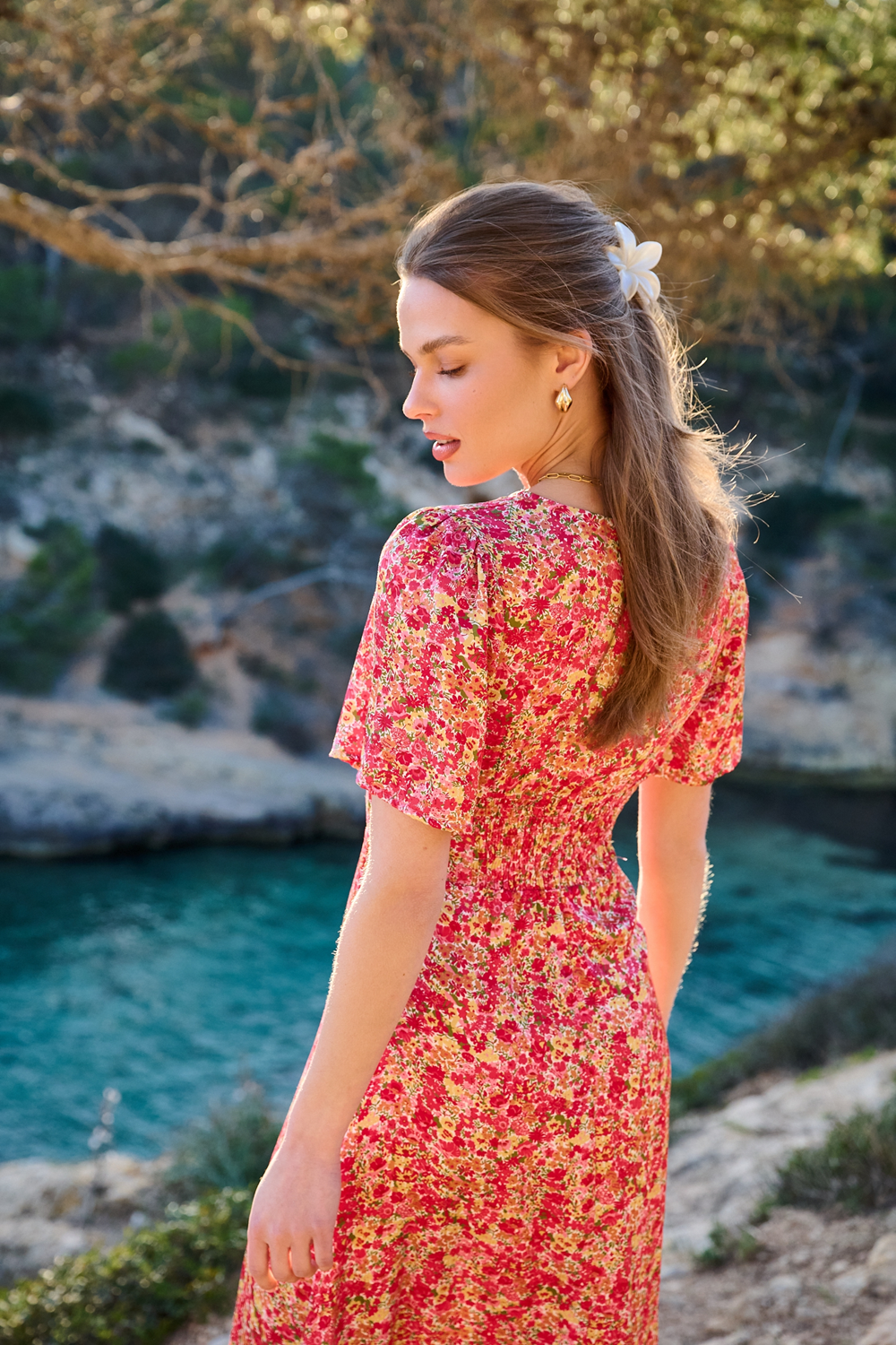 Sukienka midi Sunbeam Petals