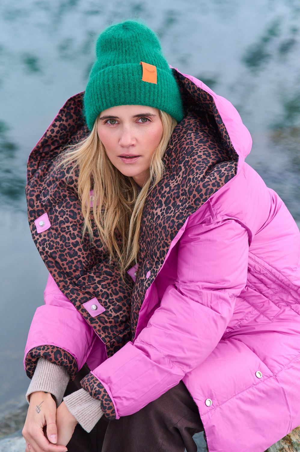 Dwustronna kurtka zimowa Alaska Pink Panther