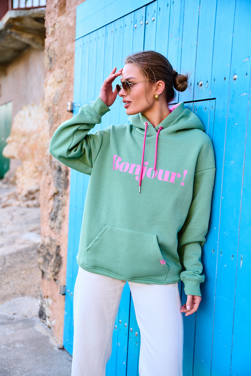 Bluza z kapturem Bonjour Chérie