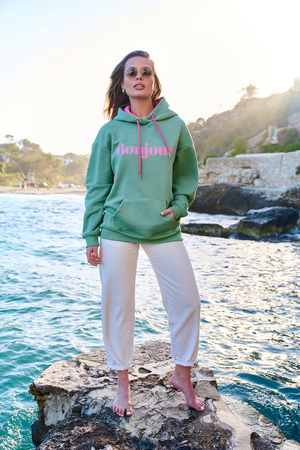 Bluza z kapturem Bonjour Chérie