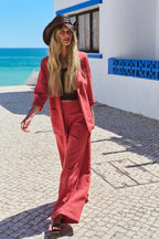 Marynarka z lnem Spicy Sunset