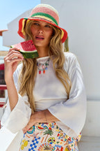Bluzka wiązana Ivory Moon