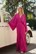 Sukienka maxi Blooming Fuchsia