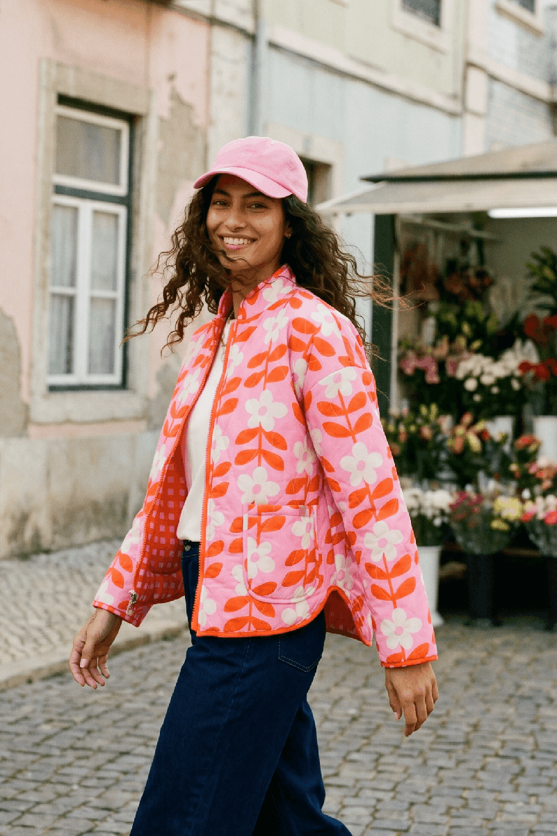 Kurtka dwustronna Peachy Bloom