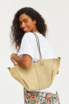 Torebka skórzana typu shopper Silky Glow