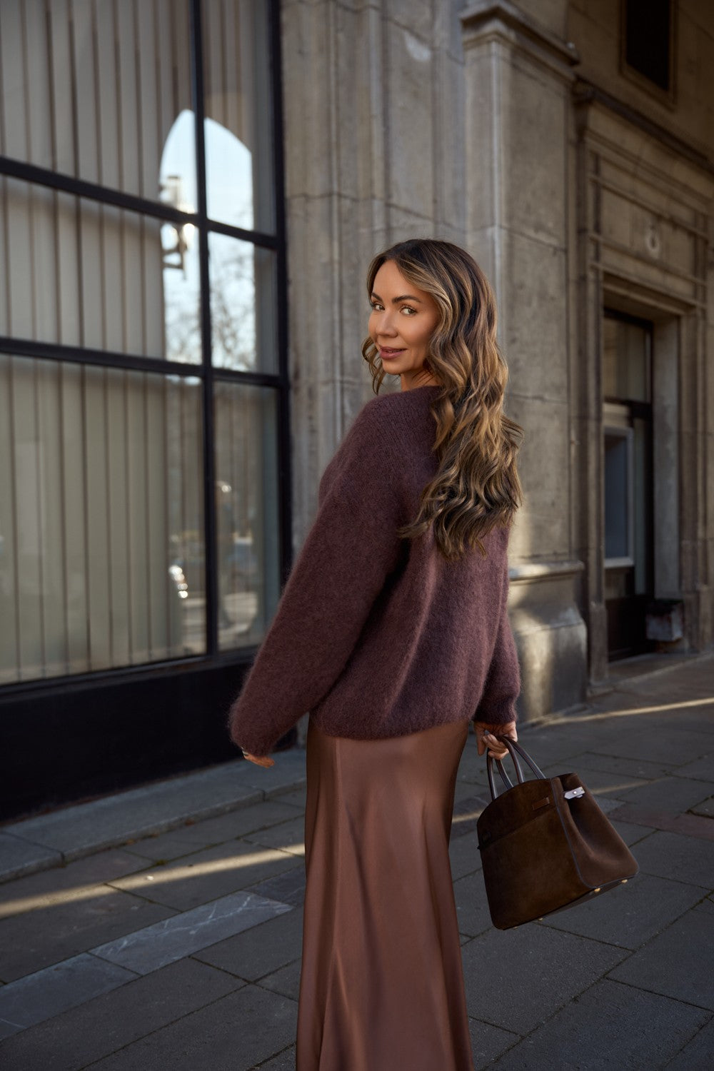Sweter moherowy Brown Mirage