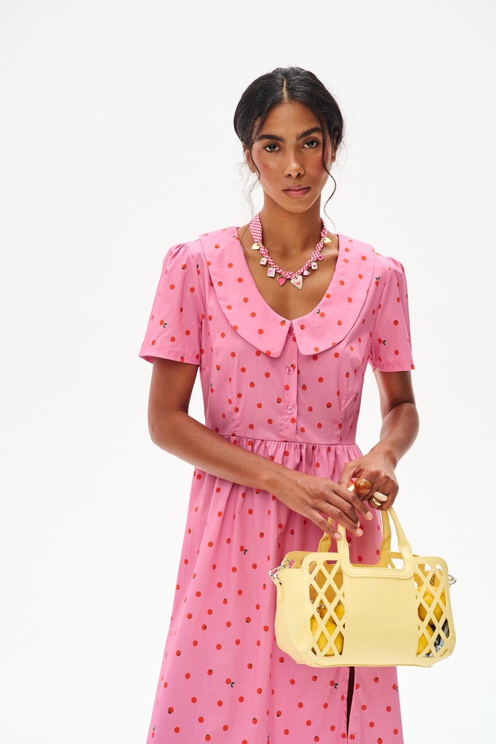 Sukienka midi Pink Pomodorini