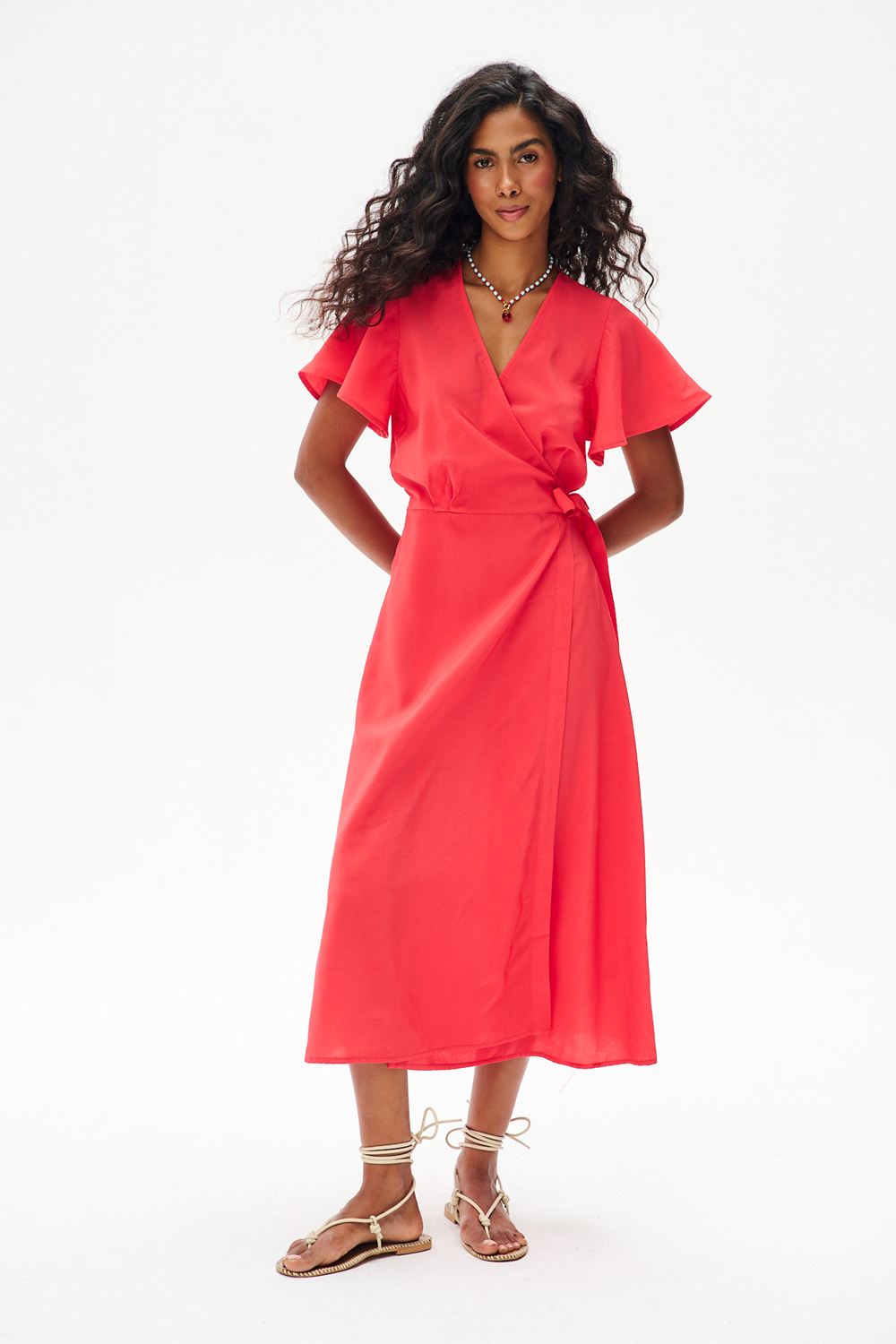 Sukienka midi Rosso Riviera