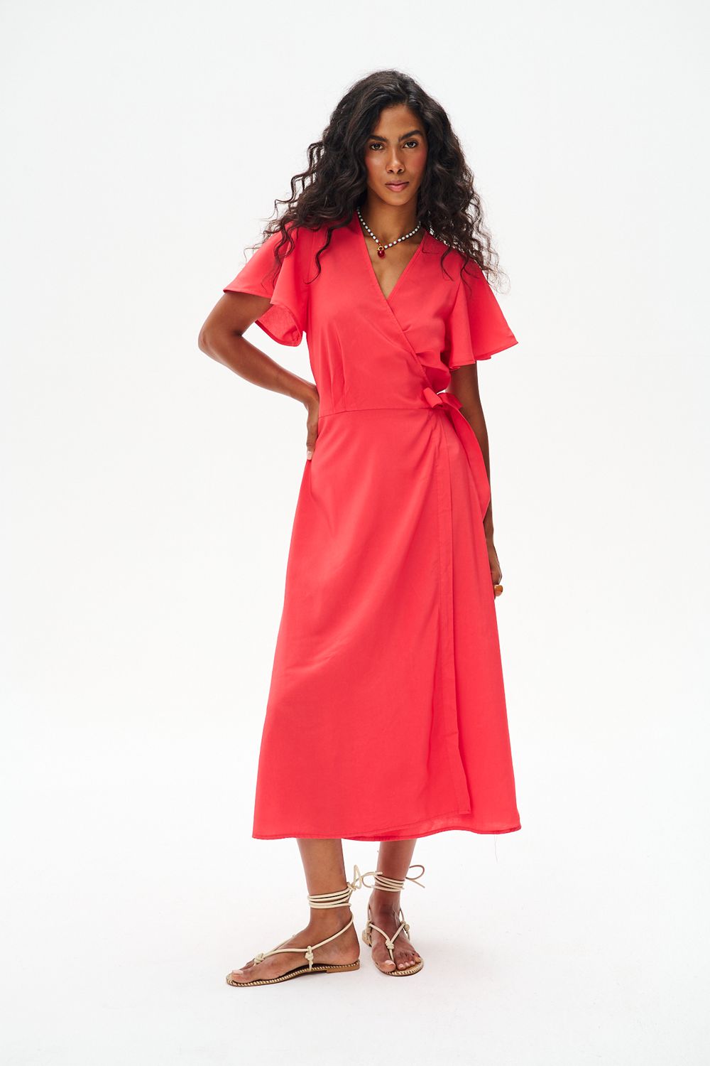 Sukienka midi Rosso Riviera