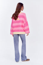 Sweter z wełną Strawberry Cream