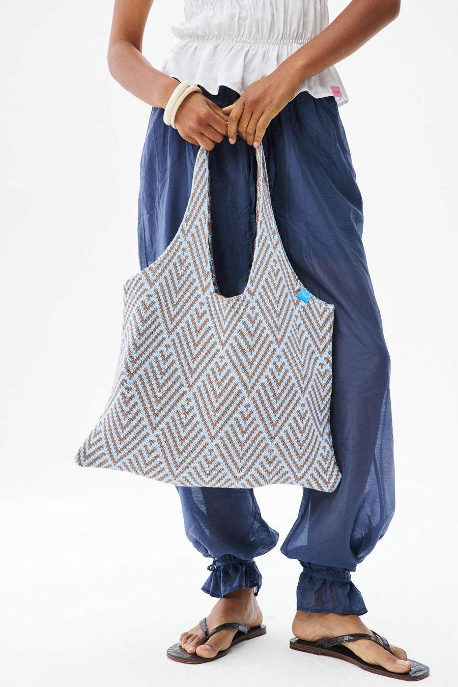 Torba crochet Woven Blues