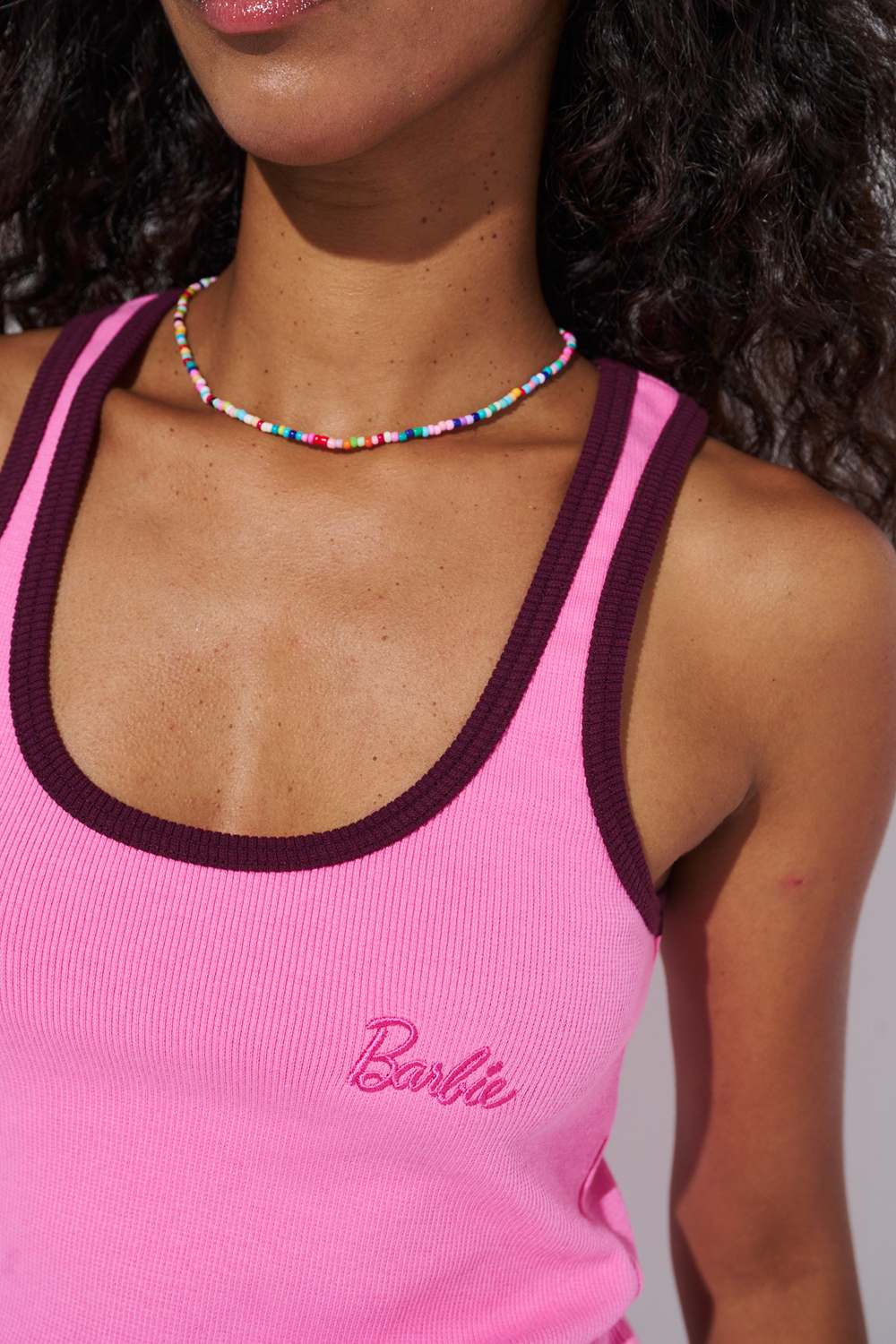 Top bokserka Barbie Still Pink
