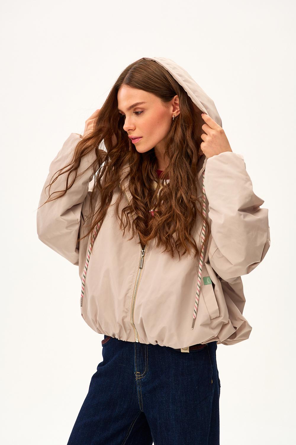 Krótka parka z kapturem Desert Flower