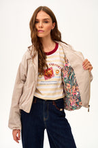 Krótka parka z kapturem Desert Flower