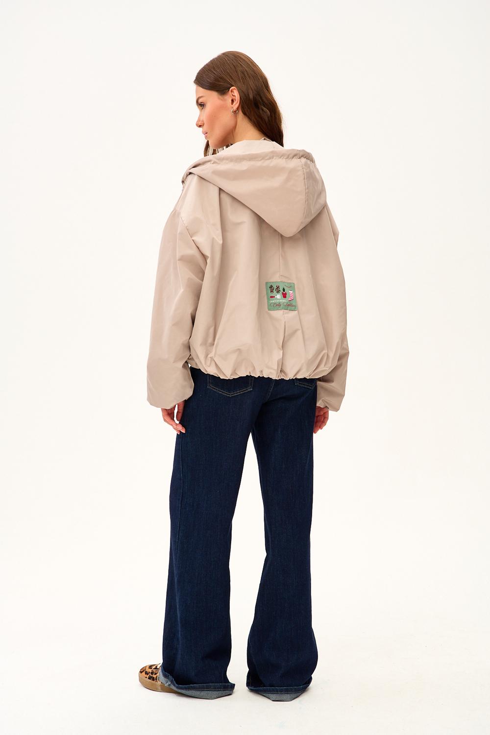 Krótka parka z kapturem Desert Flower