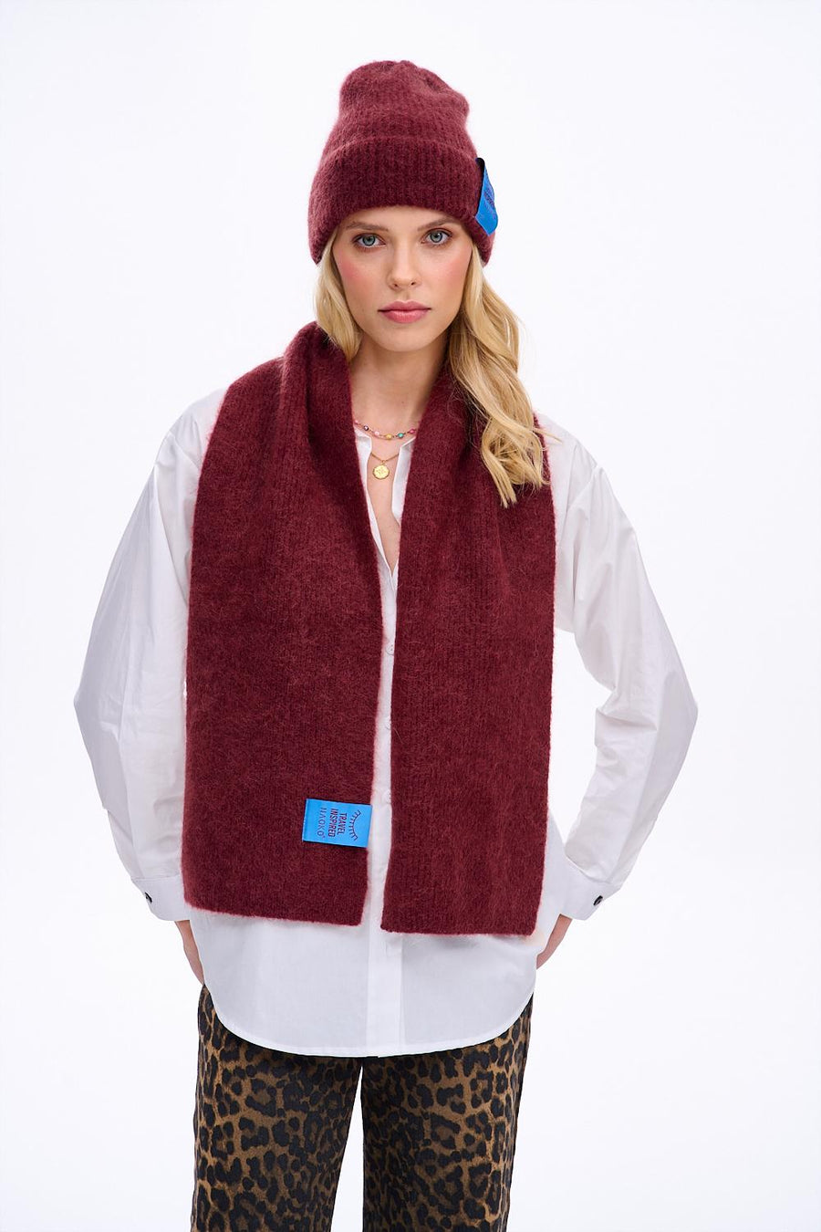 Szalik Puffy Merlot