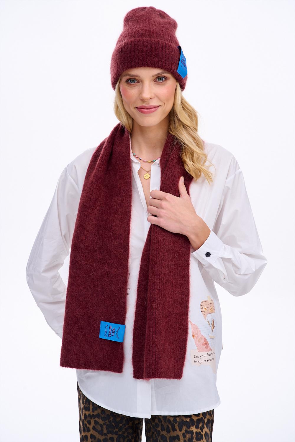 Szalik Puffy Merlot