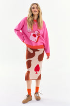Sweter Heart on Fire