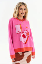 Sweter Heart on Fire