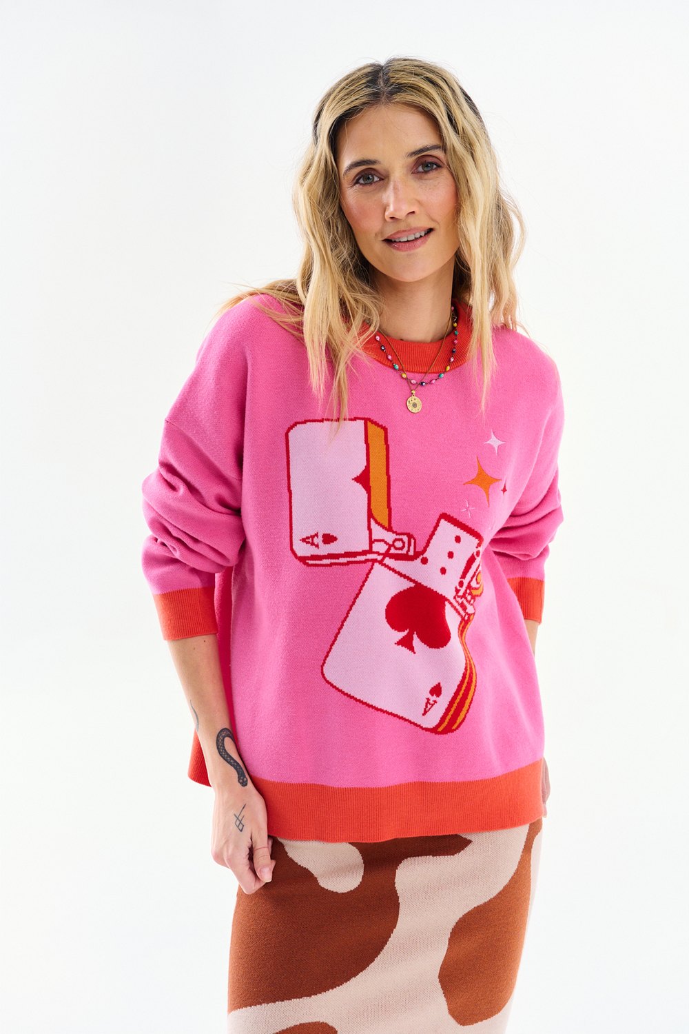 Sweter Heart on Fire