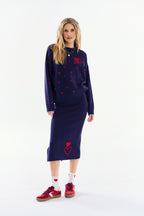 Spódnica dzianinowa Double Heart