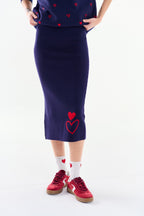Spódnica dzianinowa Double Heart