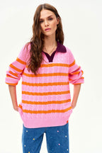 Sweter polo Pink Cloud