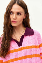 Sweter polo Pink Cloud