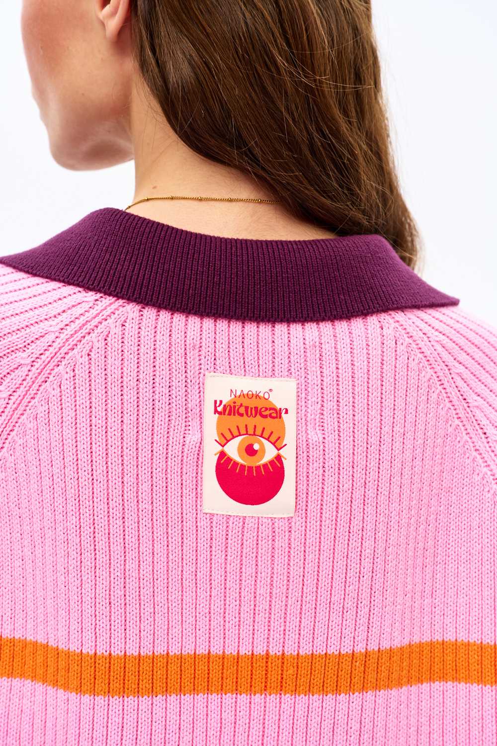 Sweter polo Pink Cloud