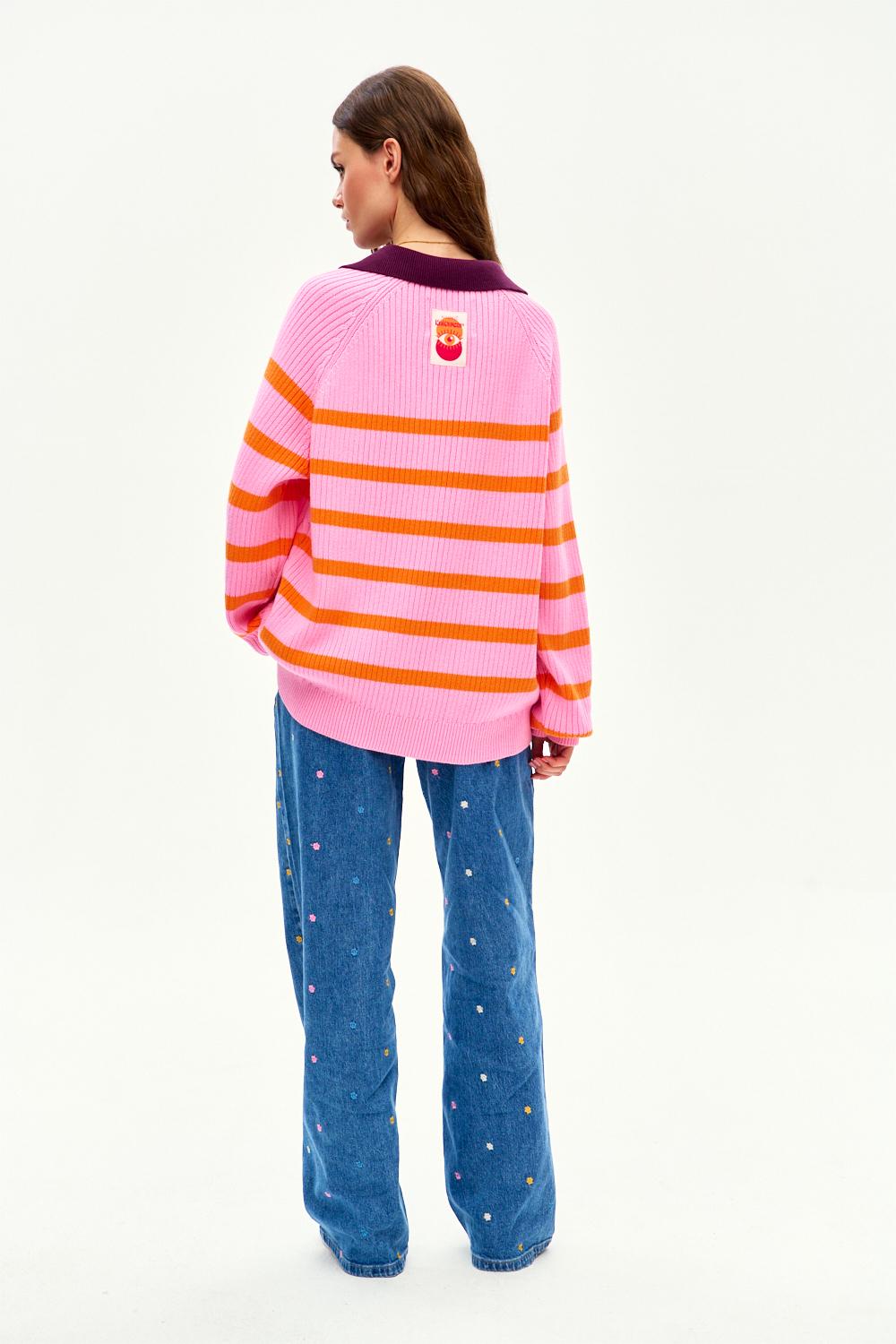 Sweter polo Pink Cloud
