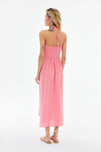 Sukienka lniana Warm Blush
