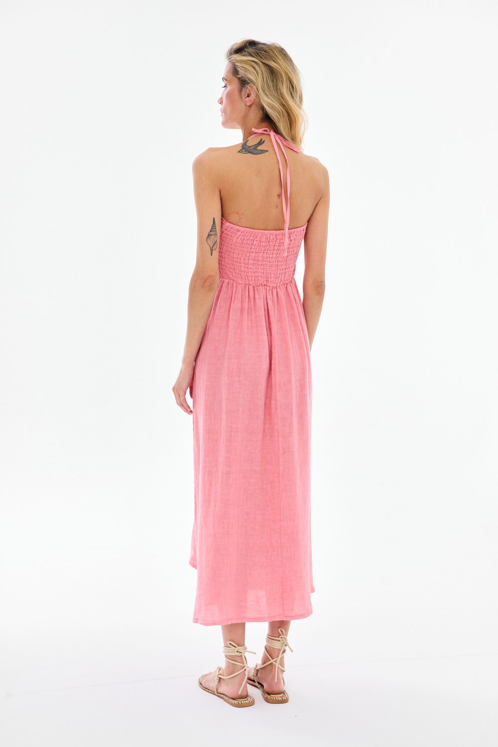 Sukienka lniana Warm Blush