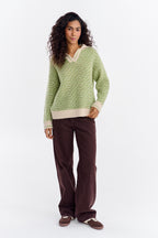 Sweter polo z moherem Almost Silence