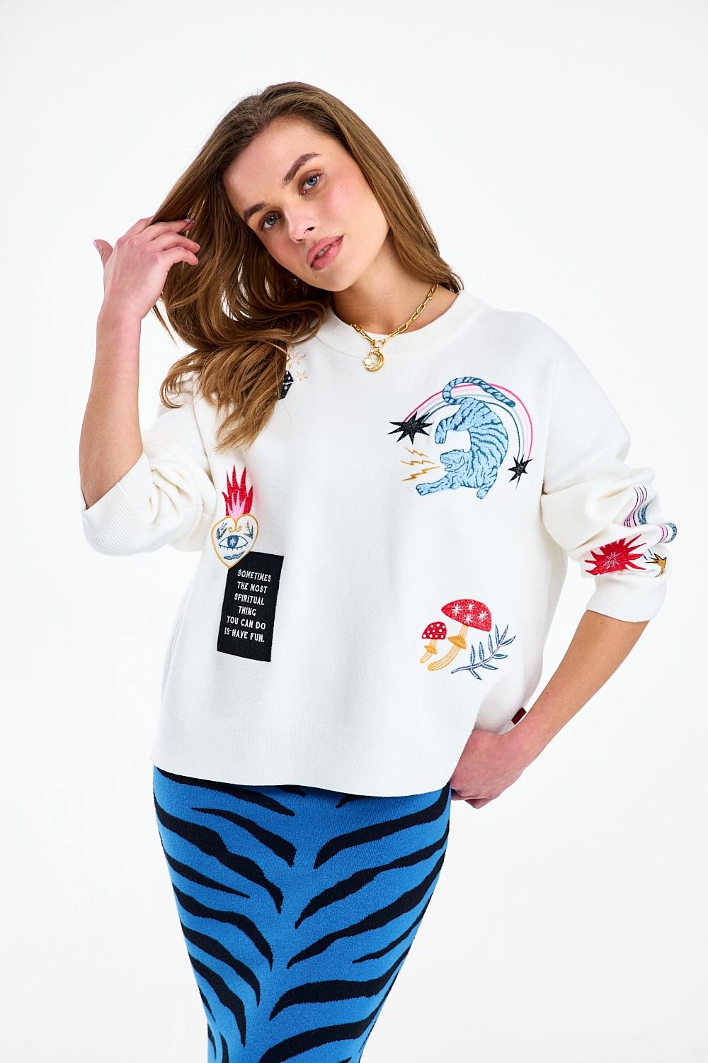 Spódnica dzianinowa Blue Rebel