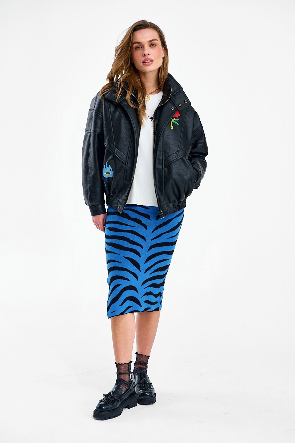 Spódnica dzianinowa Blue Rebel
