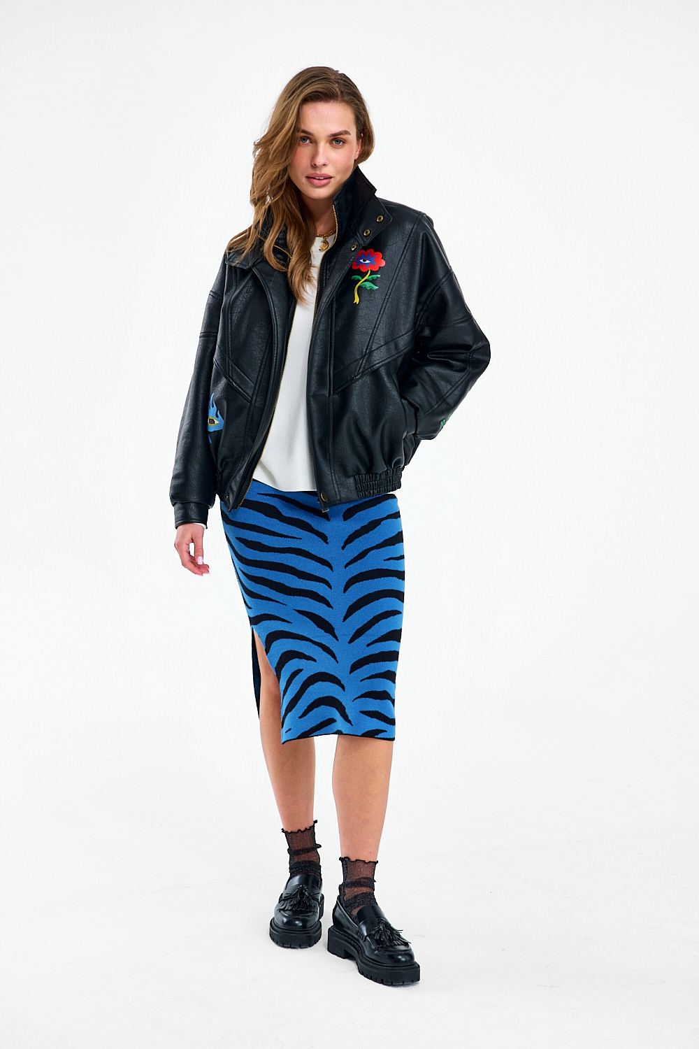Spódnica dzianinowa Blue Rebel