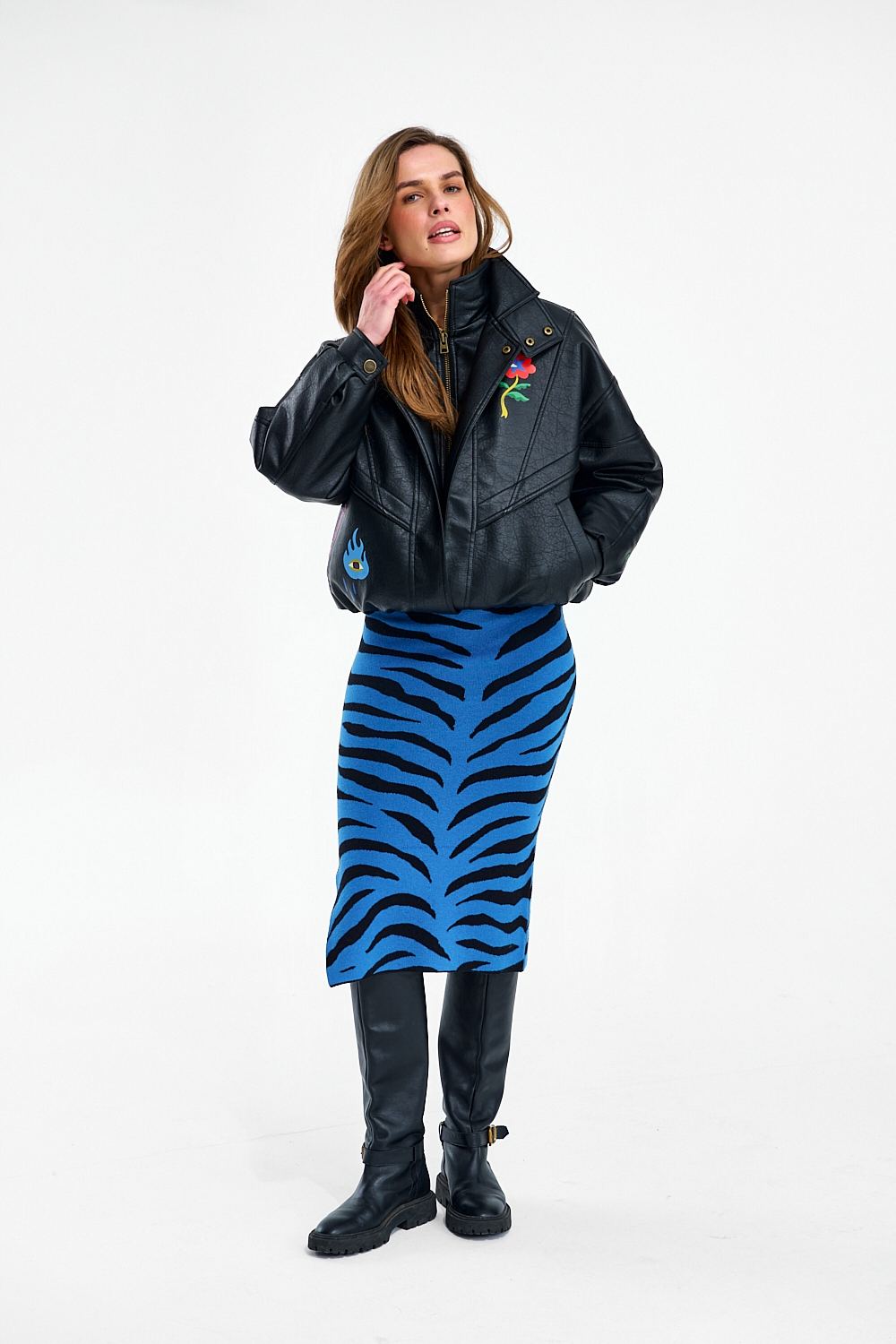Spódnica dzianinowa Blue Rebel