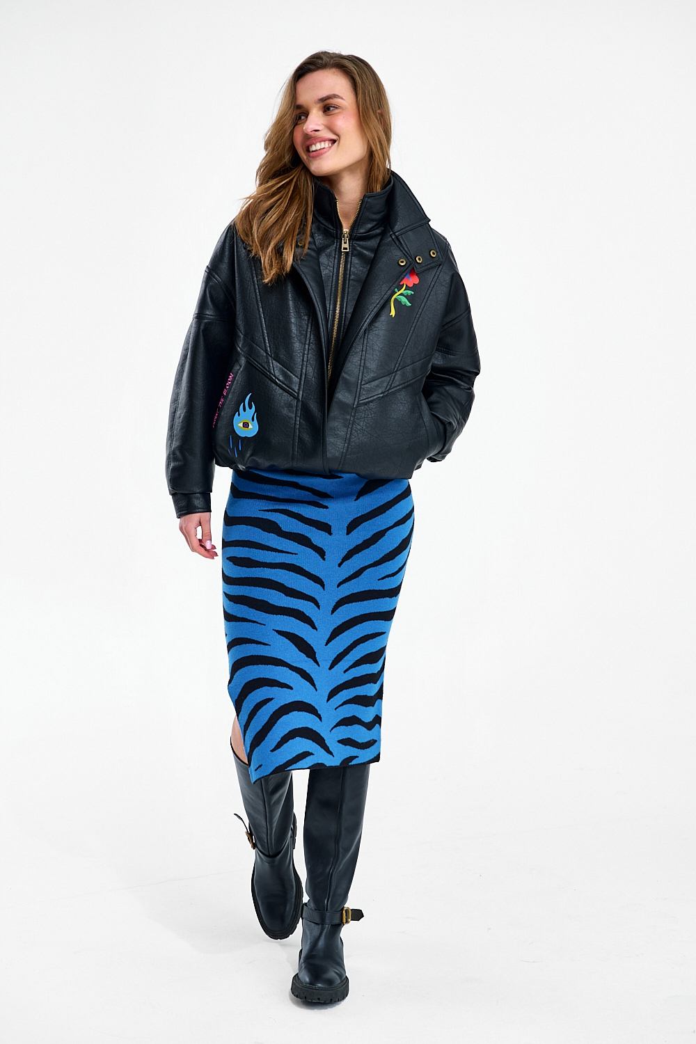 Spódnica dzianinowa Blue Rebel