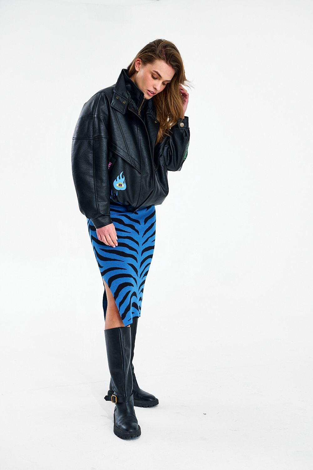 Spódnica dzianinowa Blue Rebel