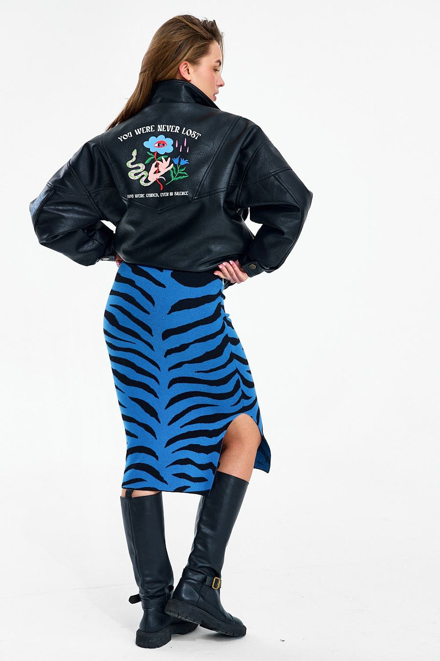 Spódnica dzianinowa Blue Rebel