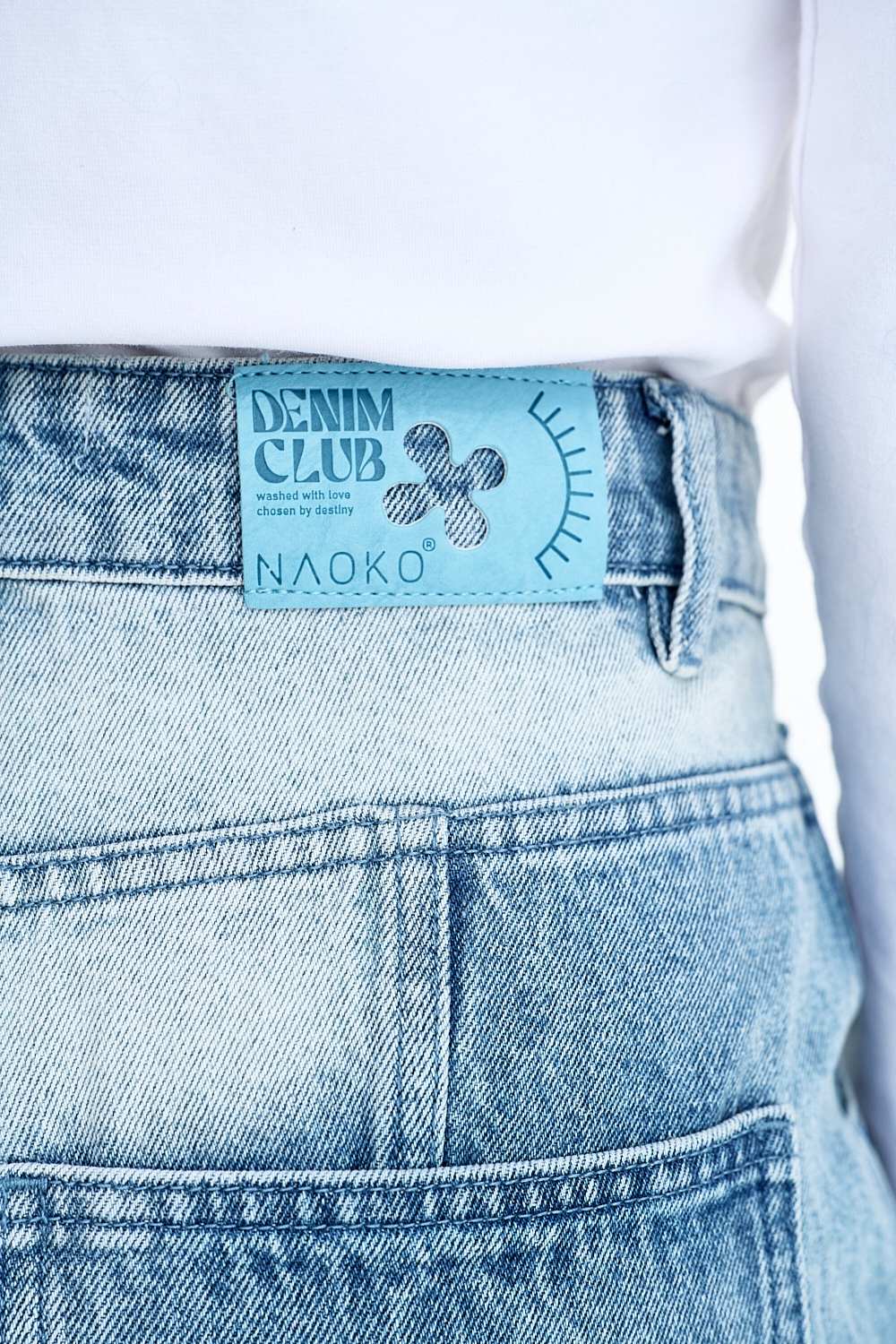 Szerokie spodnie jeansowe Secret Shine